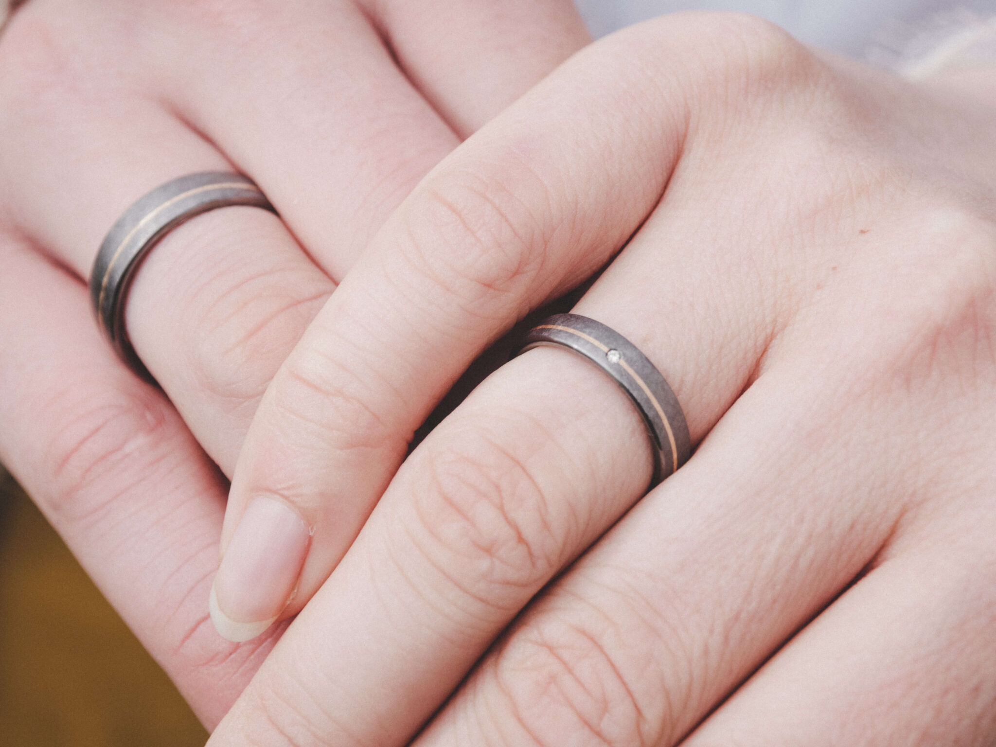 Wedding rings detail photo